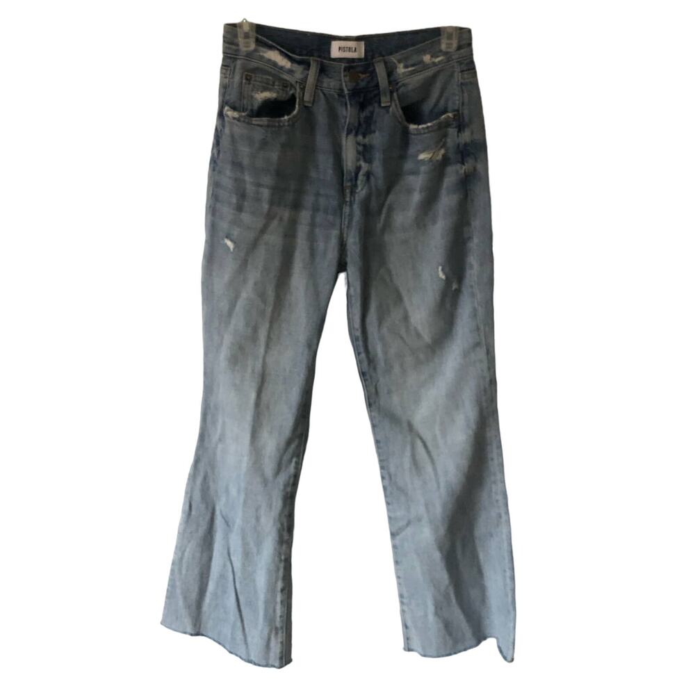 Pistola Women's Stevie High Waist Wide Leg Jeans size 25 Blue $158